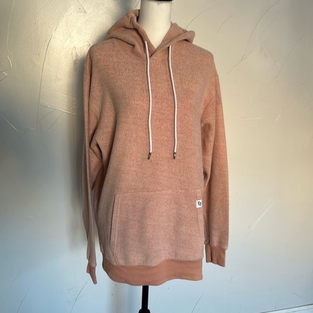 FEAT Blanketblend Pink Hoodie Long Latge